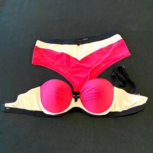 Anthropologie brand matching bra panty set